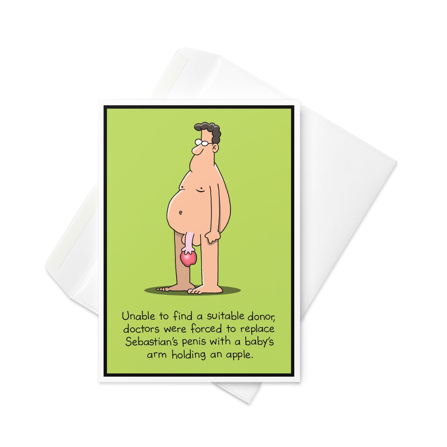 Suitable donor greeting card - Whyatt Cartoons