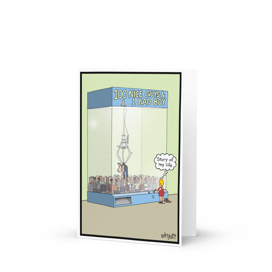 Bad boy greeting card - Whyatt Cartoons