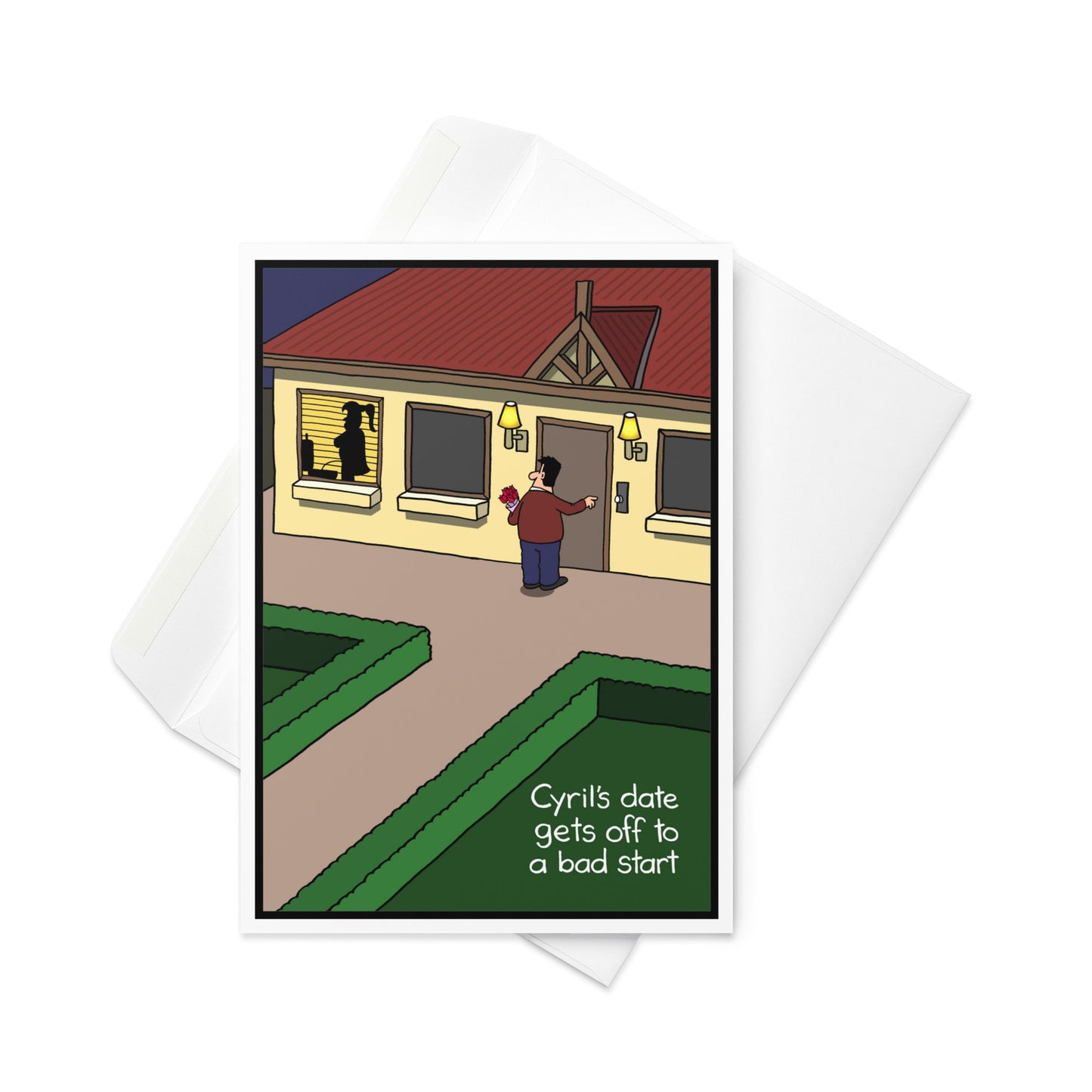 Off to a bad start greeting card - Whyatt Cartoons