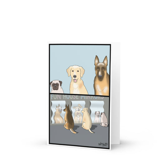 3 Dogs greeting card - Whyatt Cartoons
